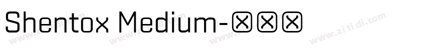Shentox Medium字体转换